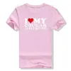 I Love My Cougar Girlfriend I-Heart-My-Cougar-Girlfriend GF T-Shirt Funny Letters Printed Sayings Quote Graphic Tee Tops Gifts 240307