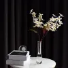 Вазы Хрустальная акриловая ваза для цветов, подходит для домашнего декора, свадьбы или подарка, 8,3 дюйма, роскошная хрустальная ваза для цветов