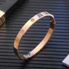 Skruvarmband Bangle Cartlies Armband Titanium Steel Furnace Gold Titanium Steel Armband för män Kvinnor Valentines Day Armband Hot Selling in Indonesien