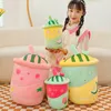 Wholesale cute cantaloupe juice cups stuffed toys children's games Playmates Holiday gifts Room decor