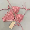 Hoogwaardige 2 stijlen bikini dames badmode zwempak verbanden badpakken pad tweedelig driedelige zwempakken