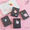 Pezzi Planet Flip Coil Libro Studente Notebook tascabili portatili Mini notebook A7 Note Materiale scolastico Cancelleria per ufficio