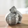 Boîtes rétro ours Football tirelire pour enfants dessin animé créatif tirelire décor à la maison ornement cadeau de noël ou d'anniversaire