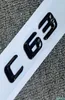 Originele Maat 11 Auto achterlichten Embleem Aantal letters Sticker Voor C63 C 63 Chroom Zilver Mat Zwart3515866