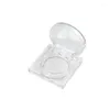 Storage Bottles 30pcs Clear Powde Box 36mm Square Bottom Round Flip Lid Empty Blush Lipstick Compact Concealer Container Eye Shadow Case