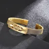En vedette Premium 316l en acier inoxydable Hip Hop créatif creux bracelet pour hommes 240307