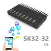 sk 32-32 gsm gateway 32 poorten 32 sims bulk sms verkeer verzenden en ontvangen sim goip gsm 2g gateway smpp/http/api conneect simbox china groothandel