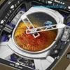 時代を超越した腕時計エレガントな腕時計RMウォッチRM52-05シリーズRM5205宇宙飛行士ツアービヨンチタンアロイエナメル火星ディスク