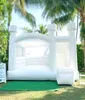 Jogos ao ar livre Atividades Casamento Bouncer Jumper Inflável Branco Com Slide Jumping Combo Esporte Ao Ar Livre Air Bounce House para renta2169308