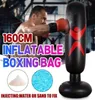 160cm Eğitim Fitness Dikey Şişme Boks Torbası PVC Kalınlaşma Boks Sütunu Tumbler Sütun Delme Çantası Fitness Aracı24623172437