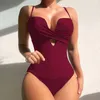 Women's Swimwear Black One Piece Swimsuits Closed Female Solid Color Push Up For Swim Wear Body Bathing Suits Beach Pool Bather
