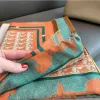 Halsdukar lyxmärke halsduk för kvinnor varm kashmir sjal wrap stor pashmina filt designer halsdukar trycka tryck kvinnlig foulard t220919