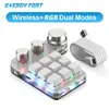 USB Custom Keyboard Volume Button Knob Programming Macro Gaming Poshop swap Keypad Mechanical Red Switch BT 9 Key 240309