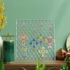 Stich 6pcs DIY Diamond Malerei Schlüsselbund Cross Anhänger Mosaikmalerei Diamant Stickerei handgefertigter Kunstschlüsselkettenanhänger Anhänger