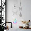 Decorações Crystal suncatcher prismas pendurados arco -íris janela janela de vento árvore de vida ar arte pendente decoração de jardim de pendente