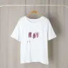 2024 Neues Isabel Marant New Nischendesigner T -Shirt Klassiker Hot Lip Print Casual Vielseitige Runde Hals Baumwolle Lose Pullover T -Shirts Top Frauen kurzärmeliger Polos Trend 46