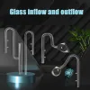 Tillbehör Aquarium Glass Inlet Outlet Skimmer Accessories Lily Pipe U Water Filter Fish Tank Pump Fishing EcoFlow Treatment Räka hängande