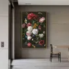 Moderna di grandi dimensioni rosa rossa poster da parete arte tela pittura bella immagine di fiori stampa HD per soggiorno camera da letto Decor208a