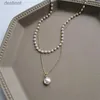 Autre 2021 nouvelle mode Kpop perle collier ras du cou mignon Double couche chaîne pendentif pour femmes bijoux fille cadeau L242313