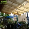 Nets Custom Size Waterproof HDPE Manual Sliding Roof Retractable Sun Shade Sail Wave Drop Shade Cover Shade Net Awning for Patio Deck