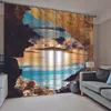 Custom any size po lake Scenic cave curtains 3d curtains new window balcony thickened windshield blackout curtains306N