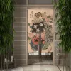 Шторы японская живопись укиеэ дверная занавеска Декор для обеденной двери занавеска перегородка драпировка кухня вход висит полузанавеска