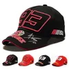 Hurtownia motocyklowa czapka baseballowa 93 Znak haftowe czapki wyścigowe dla mężczyzn Kości Regulowane Unisex Hip Hop Trucker Hat 240311