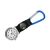 Kieszonkowe zegarki męskie damskie prezenty klips na kwarcu zegarek karabinowy pasek klamry fob mężczyźni kobiety wędrówki