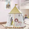 Toy Tents Tents Tents Kid Teepee Tent House 123*116cm Princess Castle Present for Kids Children Play Tuy Tent Christmas Gift Q21220 L240313