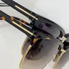 Neues, modisches Design, quadratische Cat-Eye-Sonnenbrille 0997, Metall- und Acetatrahmen, einfacher und großzügiger Stil, UV400-Schutzbrille für den Außenbereich