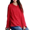 Etniska kläder 2024 Spring Summer Cotton Linen Retro Zen Stand Collar Buckle Chinese Style Topps Vintage Cardigan Shirt Jacket Hanfu för