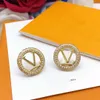 Najlepsze luksusowe złote mosiężne kolczyki dla kobiet lub dziewcząt l kolczyki projektant biżuterii dekoracja kamienia szlachetnego różowe kolczyki walentynkowe prezent zaręczyny
