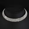 Andra strass choker halsband vridmoment krage kvinnor uttalande smycken flicka imitation pärlor halsband 5 stylesl242313c24326