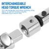 Arquivos digital chave de torque ajustável aço 525 nm 30mm aço extremidade aberta chave de torque cabeça ferramenta mão para bicicleta carro