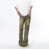 Pantalons pour hommes Tendance de la rue américaine Hommes et femmes Hip-Hop Personnalité Jambe droite Jeans en vrac Printemps Automne Vintage Casual Y2K