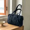 Borsa sportiva HBP marrone di grande capacità, non di marca, da uomo, leggera, cilindrica, in tela, a spalla, per esterni, rosa, semplice, da palestra per donna