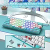 -Tastiera da gioco meccanica RGB sostituibile Pudding Keycap TKL Tastiera per computer cablata al 60% per PC portatile da ufficio 240304