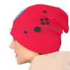 Berets Red and Blue Swap Design-Electronic Pattern Beanies Knit Hat Switch Joycons Video Game Gaming Console Controns
