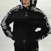 Sweats à capuche pour hommes Lettre Esthétique Graphique Y2K Fermeture Éclair Rétro Couple Sweat Lâche Surdimensionné Harajuk Chemise À Capuche Streetwear Manteau