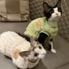 Vêtements automne Sphynx vêtements pour chat hiver chaud velours épaississement chaton gilet vêtements doux doux gilet chaton chien manteau vêtements d'extérieur fournitures