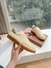 Tennis Walk Sneaker Designer Loro Men Women Casual Shoes Pian Fashion Calfskin Leather Tennis Shoes Storlek 35-44