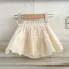 Shorts d'été de Style coréen pour enfants, vêtements pour bébés filles en coton PP, couleur unie, 2024