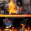 Gloves BBQ Fireproof Silicone Gloves Washable Breathable Wearing Gloves for Indoor Outdoor Cooking