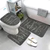 Mats Antislip Bath Mat Bathroom Small Rug Shower Mat Decorative Absorbent Foot Mat Entrance Bathtub toilet rug Morandi Nordic Modern