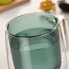 Whisky Beer Glasses Multi-Color Wine Glass Tea Cup Coffee Cups Cocktail Holder Mugg Double Wall Mugs Wineglas för Vodka 240312