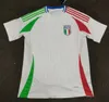 2024 2025 Euro 24 Italien Soccer Jerseys Italia Verratti Chiesa Maglie Barella Bonucci Pre Match Training Jersey Uniforms Men Kids Kit Socks Football Shirt