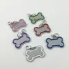 30 stks veel Creatieve leuke Rvs Botvormige DIY Hond Hangers Kaart Tags Voor Gepersonaliseerde Halsbanden Huisdier Accessoires226Q
