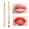 Makeup Brushes Double-headed Retractable Lip Makeup Brush Lipstick Lip Brush Telescopic Use Lip Eyeshadow Brush Beauty Tools ldd240313