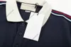 24SSメンデザイナーティーポロシャツ夏のメンズ刺繍レタープリント半袖ポロスTシャツ綿女性ブラックアプリコットTシャツ3XL XXXL