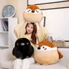 3540cm Cute Chubby Sparrow Plush Toy Cartoon Crow Soft Stuffed Fat Bird Animal Doll Lifelike Children Toys Kids Birthday Gifts 240308